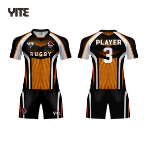 Kustom Jersey Rugby grosir penjualan terlaris kualitas tinggi Jersey Rugby NZ Jersey Rugby untuk pria - Product Image 1