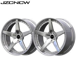 JZCNCW Nouvelles jantes en alliage d'aluminium forgé sur mesure en 2 pièces 5x114.3mm pour F8/F142M/SF90/F430/488GTB/296GTB Passager 40mm - Product Image 3