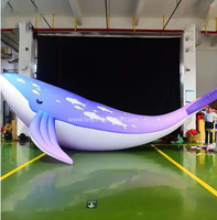 Ballon gonflable géant de modèle de baleine de décoration d'inflatables d'affichage de thème d'animal de mer pour des événements marins