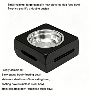 Ciotole Rialzate per Cani di Taglia Grande, Pieghevoli, Regolabili, Antiscivolo, Impermeabili, in ABS e Acciaio Inox, Personalizzabili, OEM - Product Image 3