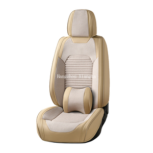 Housse de siège de voiture universelle en cuir PU 5D de luxe Xiangta, housse de siège de voiture stéréo 5D, en cuir PVC imperméable - Product Image 1