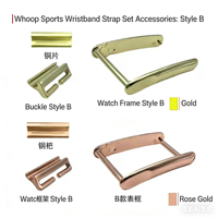 Accessoires pour bracelet de montre connectée WHOOP 4.0 - Ensemble de connecteurs à boucle en acier inoxydable de haute qualité