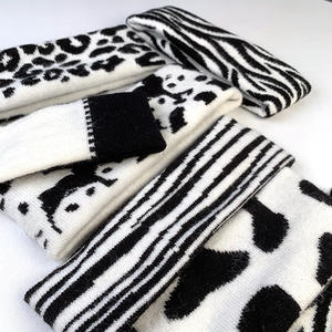 Haute qualité sur mesure <span class=keywords><strong>Ski</strong></span> acrylique Jacquard tricoté <span class=keywords><strong>bandeau</strong></span> Plaid points arcs Camouflage plage affaires pour femmes hommes - Product Image 1