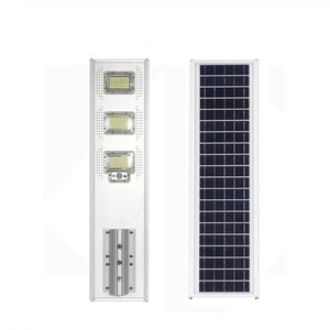 Lampadaire solaire LED en alliage d'aluminium IP65 5000K Lumière du jour Montage mural Cellule solaire Poly-Si Certifié CE Télécommande 144 faisceaux - Product Image 4