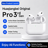 Écouteurs TWS à réduction de bruit blanc, Bluetooth 5.4, sans fil, audio spatial, contrôle par balayage pour usage quotidien