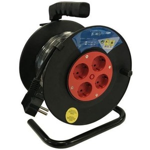 Enrollador Extensible 50m 4T 3x1,5mm 3600W 16A IP20, Ideal para Herramientas Eléctricas y Aparatos en Interiores. - Product Image 1