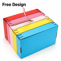Boîte d'expédition en carton ondulé à bande de déchirement facile, couleurs personnalisées, auto-adhésive, pour e-commerce, emballage d'expédition, boîte à fermeture éclair, boîte avion