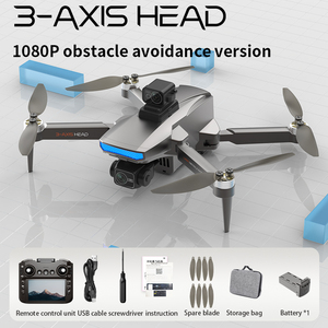 Drone Q7 à nacelle 3 axes, caméra 1080P, évitement <span class=keywords><strong>d</strong></span>'obstacles, pliable, quadricoptère RC, écran FPV, télécommande, sac de rangement, <span class=keywords><strong>photo</strong></span> aérienne - Product Image 5