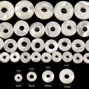 Hạt Vỏ Cây Lau Nhà Ngọc Trai Màu Trắng Tự Nhiên Vòng Trăng Sao Hạt Rời Trái Tim Để Làm Trang Sức Nguyên Liệu Tự Làm Vòng Tay Vòng Cổ - Product Image 5