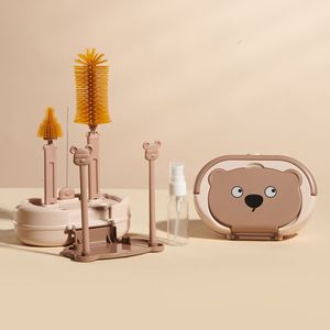 <span class=keywords><strong>ชุด</strong></span>แปรงล้างทำความสะอาดขวด<span class=keywords><strong>น้ำ</strong></span>6อิน<span class=keywords><strong>1</strong></span>แบบพกพาชุดขวดน้ำซิลิโคนสำหรับเดินทาง - Product Image 1