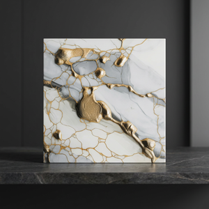 Carreaux de sol en céramique numérique métallique doux 400x400mm, finition satinée, en porcelaine, antidérapants, pour design intérieur - Product Image 6