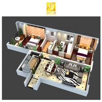 BOTON STONE Rendu 3D d'appartement moderne, architecture intérieure, décoration intérieure, design graphique pour la maison