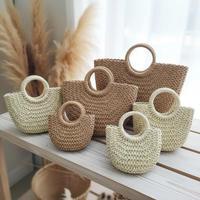 Sac de plage en paille tressé de luxe pour femme, style bohème, idéal pour le shopping ou comme sac à main