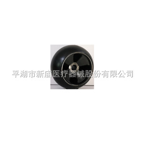 Industrial Caster <b>Wheel</b> 5 Inches 55mm Width 80kg Load Capacity Black PP Rubber <b>Plastic</b> Single <b>Wheel</b> For Conveyor Belt - Product Image 2