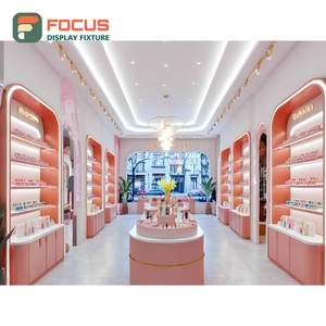 Armoire de rangement métallique robuste pour magasin de détail, fournisseur ODM, design intérieur pour magasin de maquillage - Product Image 1