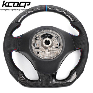 Volant sport en cuir et fibre de carbone personnalisé pour <span class=keywords><strong>BMW</strong></span> E87 E82 E84 E90 E92 E93 M3 E70 E71 - Product Image 4