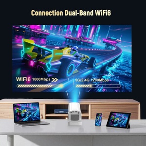 Topleo Thông Minh Máy Chiếu Rạp Hát Tại Nhà TV Chiếu Đầy Đủ HD 1080P Hy260 Mini 4K Video Máy Chiếu <span class=keywords><strong>Android</strong></span> 11 Proyectores - Product Image 3