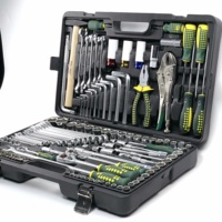 Kit d'outils mécaniques combinés personnalisés à prix abordable, très demandé, avec clés à douilles robustes et coffret de rangement