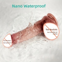 Dildo manuel en silicone souple, masturbateur féminin, pénis réaliste, jouet sexuel pour plaisir orgasmique, coffret