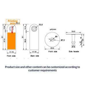 Thẻ Tai HED-ET102 cừu thẻ tai thỏ thẻ tai cho động vật trang trại nhỏ - Product Image 3