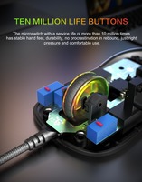 Nuevo Ratón Gamer 7200DPI 7D Ergonómico RGB Programable para Computadora Oficina Ratón Gamer Honeycomb con Cable
