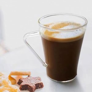 แก้วกาแฟแก้วใสทนความร้อนแบบขายส่งสั่งทำพิเศษ พร้อมหูจับรูปทรงปีกสามเหลี่ยม - Product Image 3