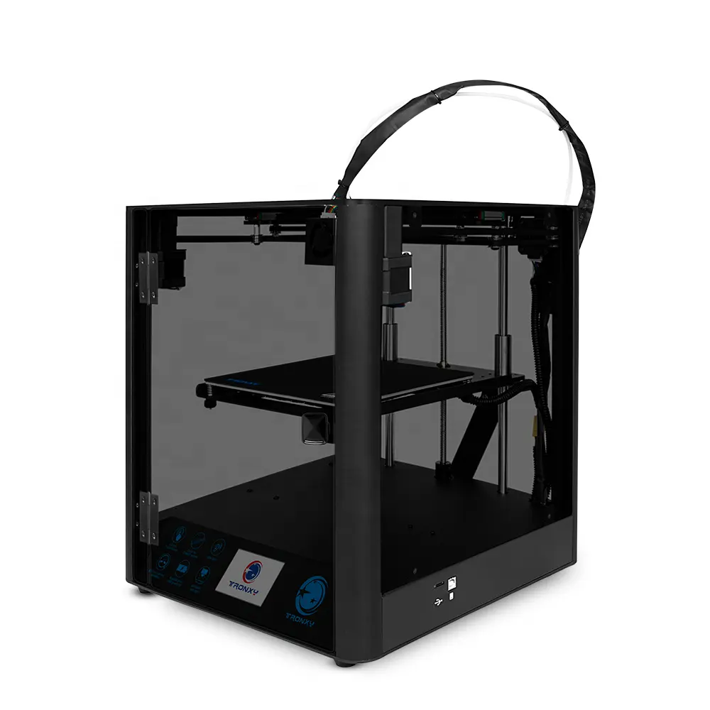 Tronxy Wholesale Linear guide rail 3d printing metal axis machine D01 enclosure high temperature 3d printer