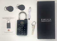 Cadenas intelligent SafetyTuya avec code de combinaison, clé numérique et lecteur d'empreintes digitales biométrique, compatible avec l'application Tuya