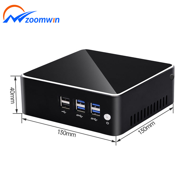 ZOOMWIN Cheap Openciaw Ai Mini PC N100 Quad Core DDR4 M.2 SSD 2*HD+DP 4K Display Win10 Linux Office Home Desktop Computer