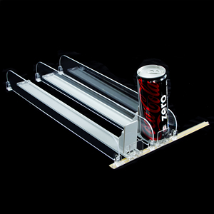 Système de glissement automatique du rouleau de gestion de l'alimentation automatique du réfrigérateur en plastique Poussoir d'étagère à ressort pour bouteille de boisson de supermarché - Product Image 5