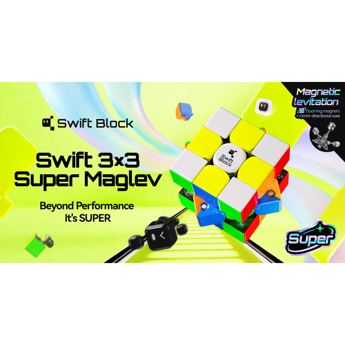 GAN Swift355S-SUPER Edición UV de levitación magnética