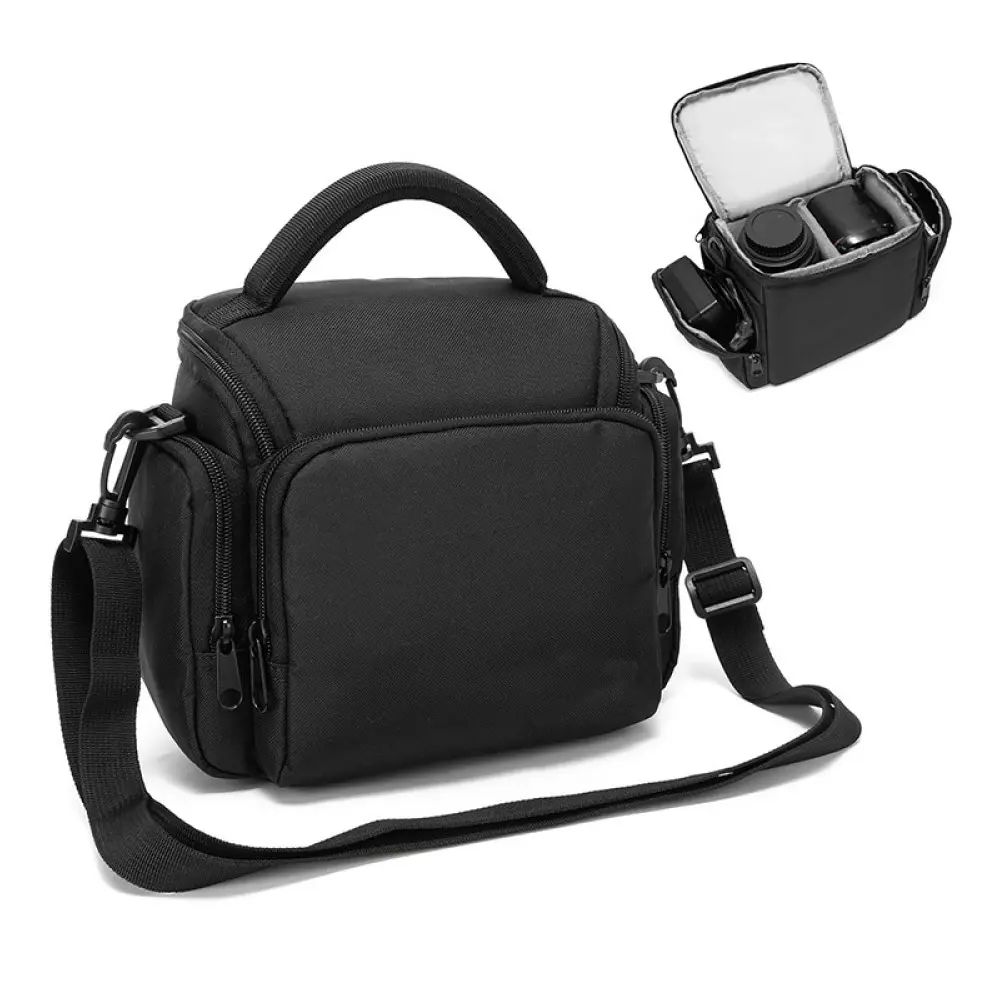 ポータブルブラック耐久性防水カメラクロスボディバッグカメラスリングバッグ
