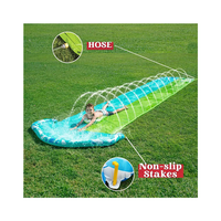 Toboggan aquatique de jardin pour enfants, jeux d'eau d'été en plein air, activités aquatiques pour enfants et adultes, glisse, éclabousse et glisse