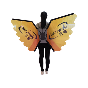 Weihai WZRODS Custom Promotional Marketing Street Advertising Teardrop Feather Backpack Flag Banner for Business Outdoor Display