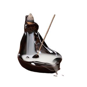 Brûleur d'encens à refoulement DIY en céramique, motif Jésus, Tour Notre-Dame, en <span class=keywords><strong>poterie</strong></span> et émail - Product Image 1