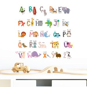 Pegatinas de Pared de PVC con 26 Letras del Alfabeto Inglés Personalizadas, Calcomanías de Dibujos Animados para Habitación Infantil, Jardín de Infancia, Educación Temprana y Guardería - Product Image 1