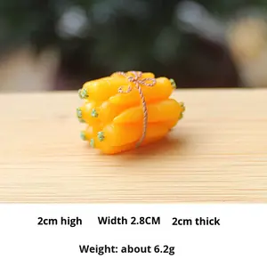 Nuevas Decoraciones de Animales en Miniatura de Resina Sintética, Conejito Blanco con Diseño de Zanahoria Xh-0139 - Product Image 6