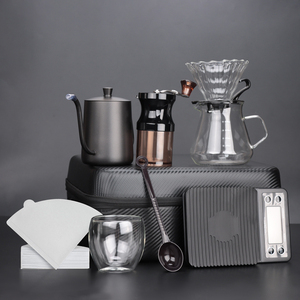 Kingze-Juego de herramientas de café para viajes al aire libre, 9 unidades, cafetera de goteo personalizada para acampar - Product Image 2