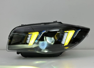 Tự Động Phần Đèn Pha Hệ Thống Chiếu Sáng Cho BMW <span class=keywords><strong>1</strong></span> Loạt E87 Nâng Cấp Để Dual Màu Trắng & Vàng DRL Phía Trước Đèn Lắp Ráp 2004-2011 - Product Image 6
