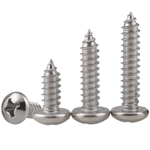 Vis autotaraudeuse à tête cylindrique cruciforme en acier inoxydable 304, métrique classe 4 M1.4-M5 - Product Image 3