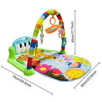 Couverture de jeu d'activité physique pour bébé, tapis de gymnastique, dessin animé, nouveau-né, piano, salle de sport pour bébé