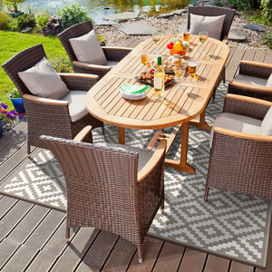 <span class=keywords><strong>Tapis</strong></span> imperméable en <span class=keywords><strong>polypropylène</strong></span> <span class=keywords><strong>tapis</strong></span> de jardin de patio extérieur réversible Pp <span class=keywords><strong>tissé</strong></span> <span class=keywords><strong>tapis</strong></span> en plastique recyclé - Product Image 5