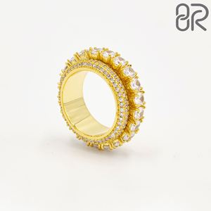 Solitario de moissanita amarillo 2CT personalizado con anillo de compromiso de diamante cultivado en laboratorio de oro sólido de 10K 14K 18K - Product Image 3
