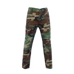 Camo Uniform US BDU Combat Woodland Camouflage Ripstop Trousers Cargo Pants Trousers for Men