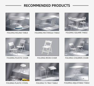 US Warehouse Plastic <strong>Folding</strong> <strong>Chair</strong> <strong>White</strong> 45*45*80cm Comfortable Event <strong>Chair</strong>-Lightweight <strong>Folding</strong> <strong>Chair</strong> - Product Image 6