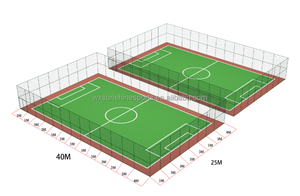 2025 <span class=keywords><strong>Cage</strong></span> à gazon synthétique polyvalente à cinq côtés pour le football Futsal Hauteurs de 50mm pour jardins et aménagement paysager - Product Image 2
