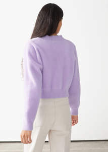 Maglioni da donna personalizzati maglieria a maniche lunghe da donna Cardigan da donna con maglia corta - Product Image 2