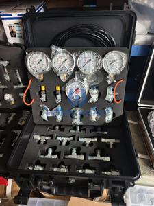 Outils de diagnostic d'excavatrice, manomètre hydraulique, 5 jauges, boîtier en acier inoxydable OEM, jauges de test de pression hydraulique - Product Image 4