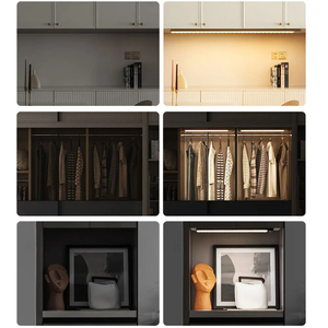 LED Night Light 20/30/40/60CM Motion Sensor <b>Wireless</b> USB Cabinet Night Light Wardrobe Lamp <b>for</b> Kitchen Cabinet Bedroom Wardrobe - Product Image 4