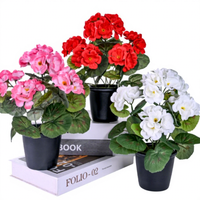 Huaien – Approvisionnement direct usine : Arrangements décoratifs en pot de fleurs artificielles en soie (roses, bonsaïs, fausses fleurs) en forme d'os pour la décoration intérieure